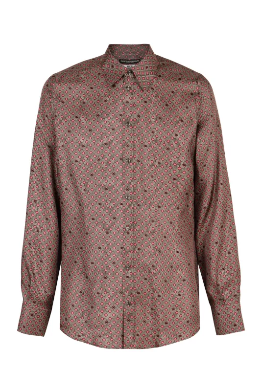 MARTINI PRINTED SILK SHIRT sold by Lord & Taylor