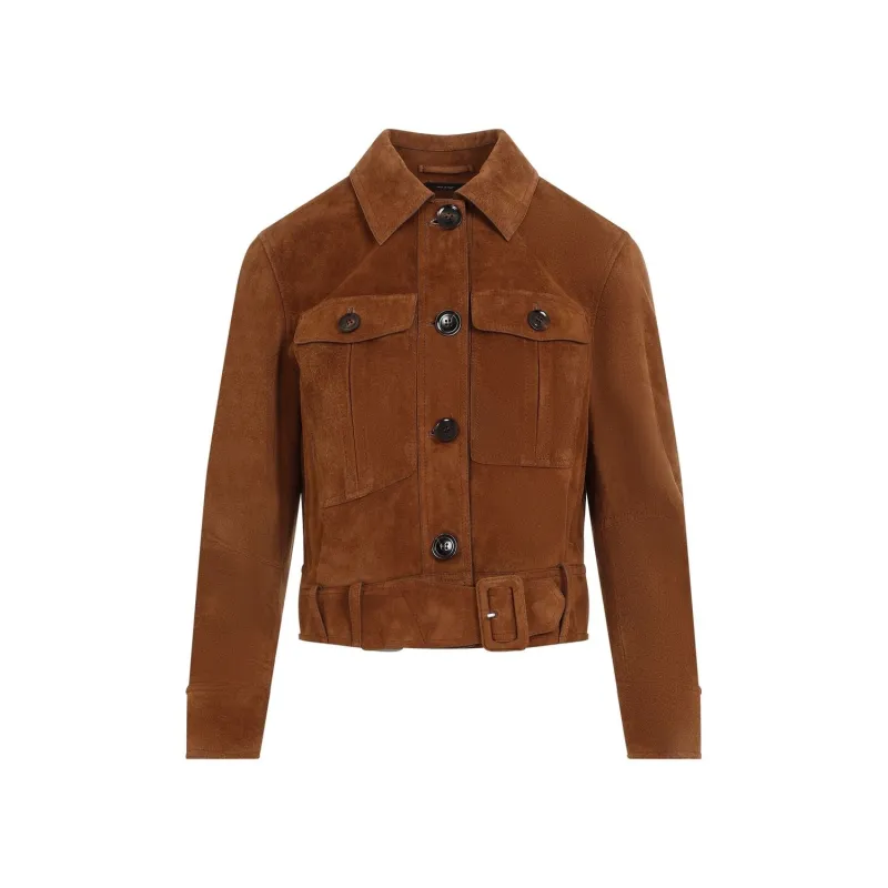 CROPPED LEATHER JACKET sold by Lord & Taylor
