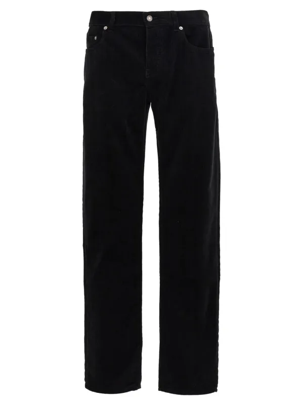 BLACK CORDUROY SLIM TROUSERS sold by Lord & Taylor