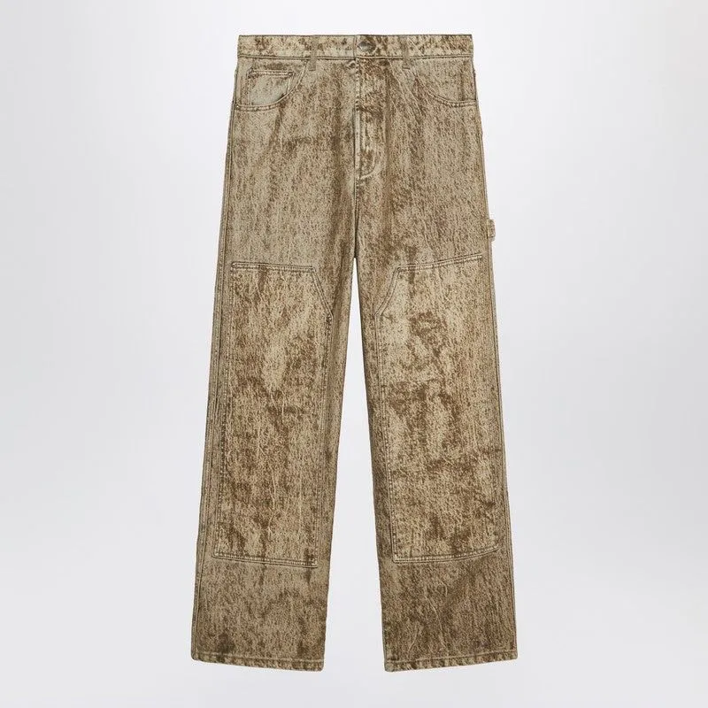 DENIM FLOCK CARPENTER PANTS CAMO sold by Lord & Taylor