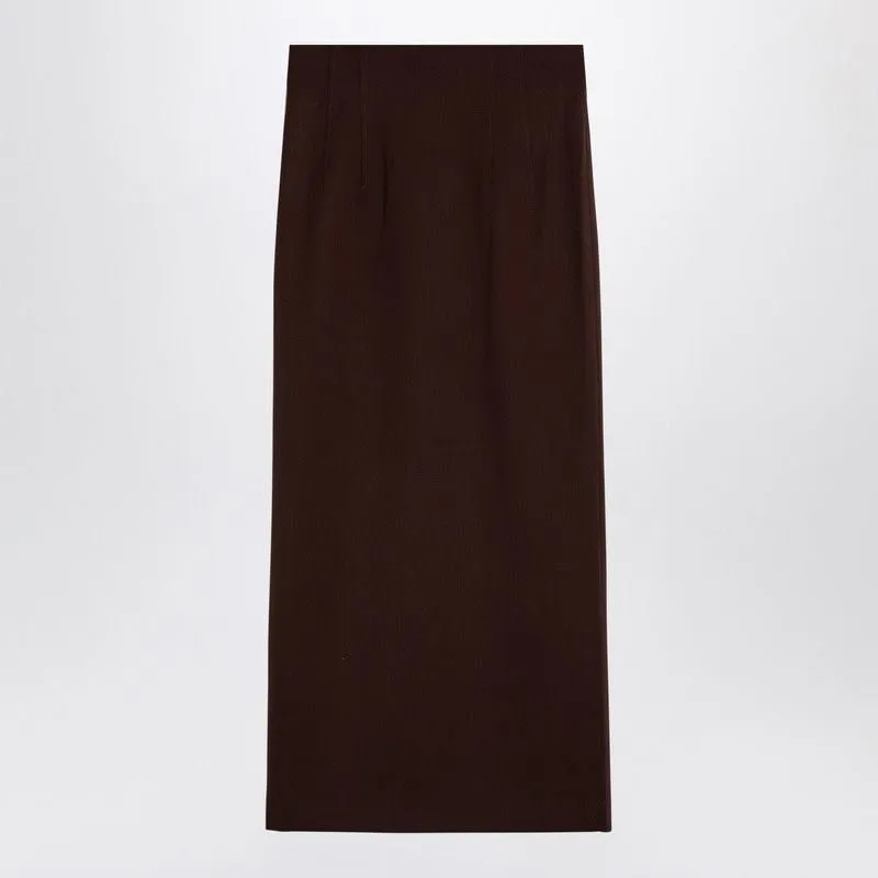 HOT CHOCOLATE SHELBY MAXI SKIRT IN WOOL sold by Lord & Taylor