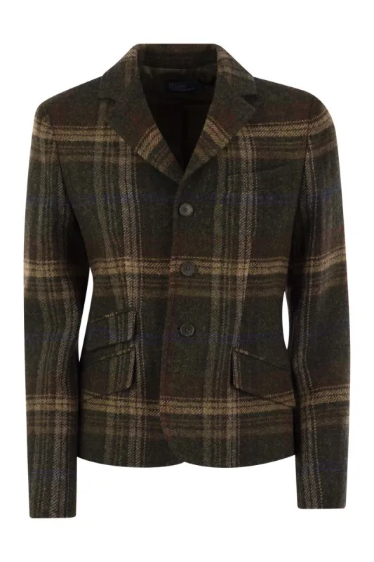 PLAID WOOL BLAZER sold by Lord & Taylor