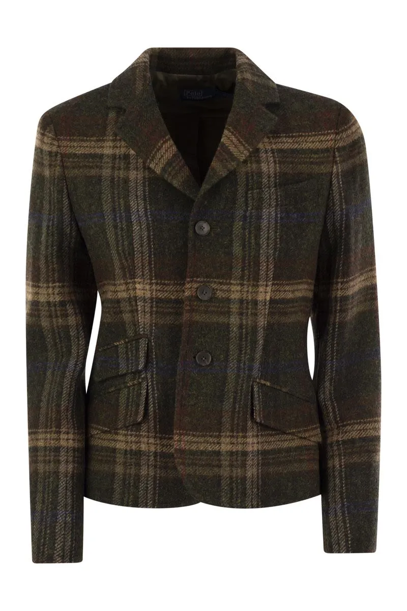 PLAID WOOL BLAZER sold by Lord & Taylor