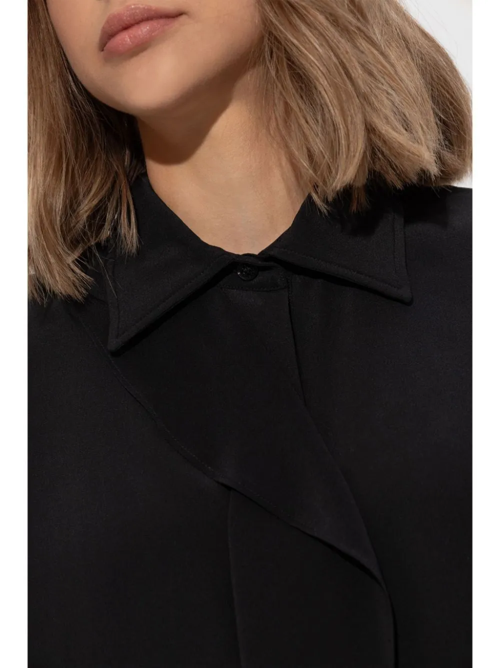 RUFFLED SILK BLOUSE sold by Lord & Taylor product image thumbnail 2