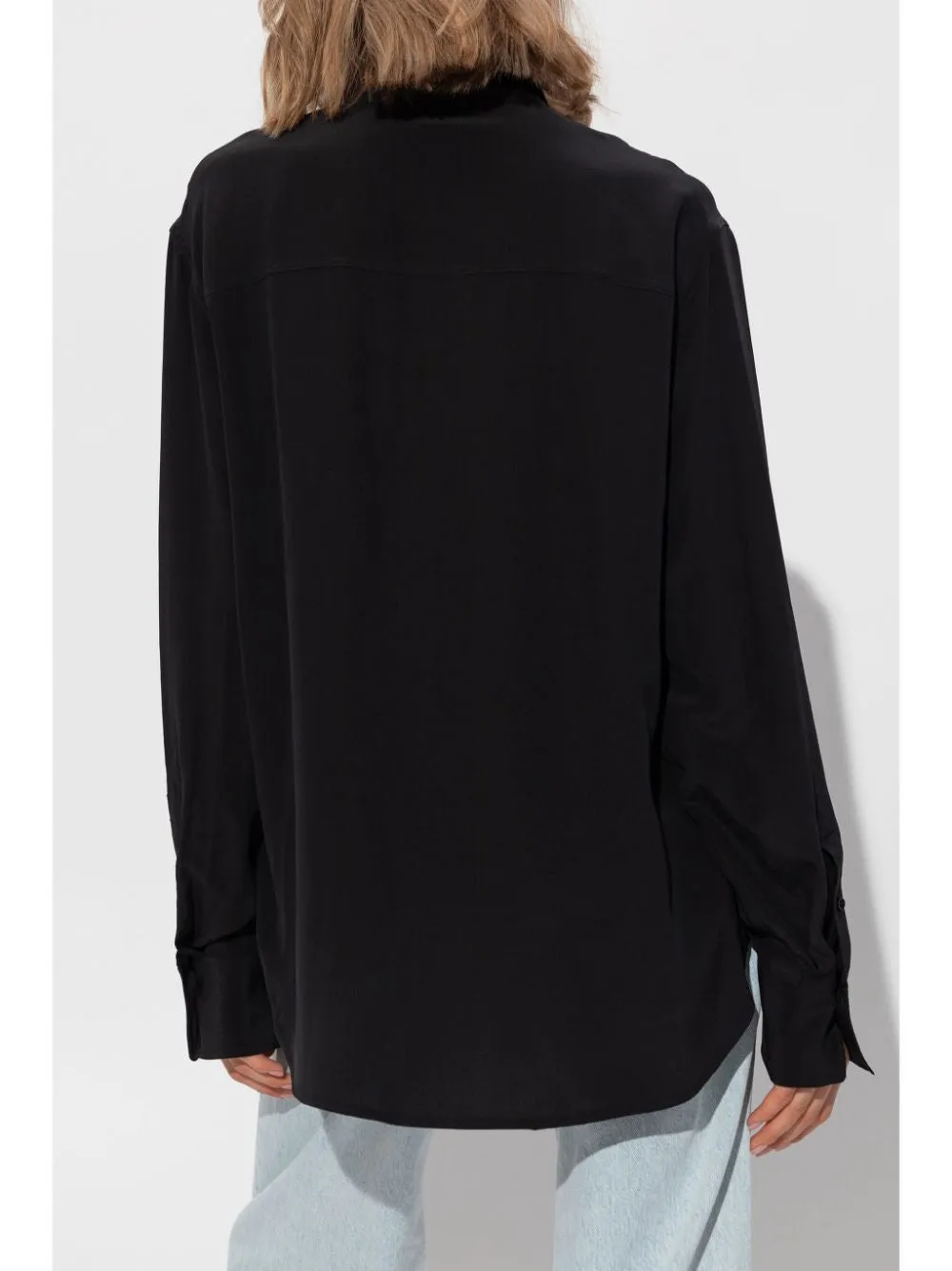RUFFLED SILK BLOUSE sold by Lord & Taylor product image thumbnail 3