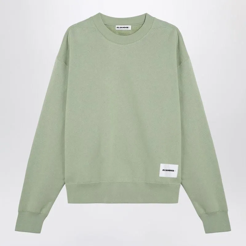 APPLE GREEN COTTON CREWNECK SWEATSHIRT sold by Lord & Taylor