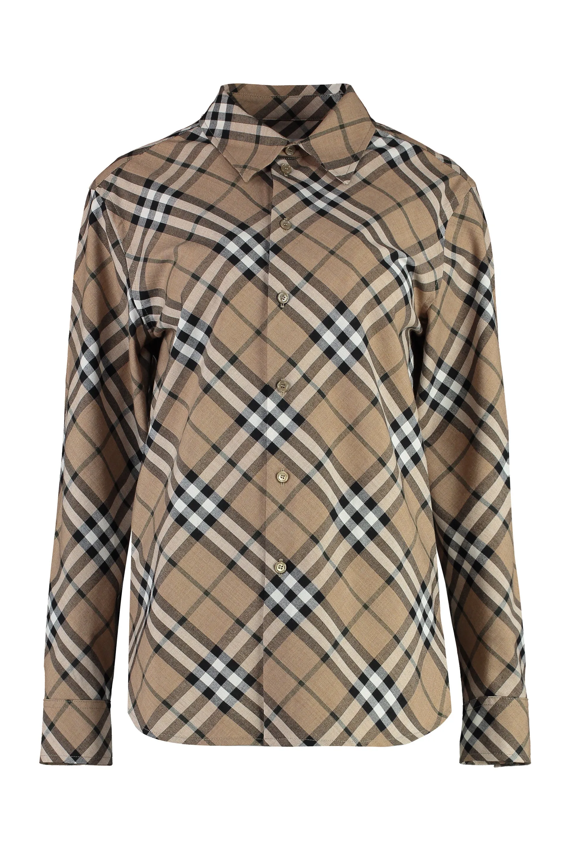 CHECK PATTERN WOOL BLEND SHIRT sold by Lord & Taylor