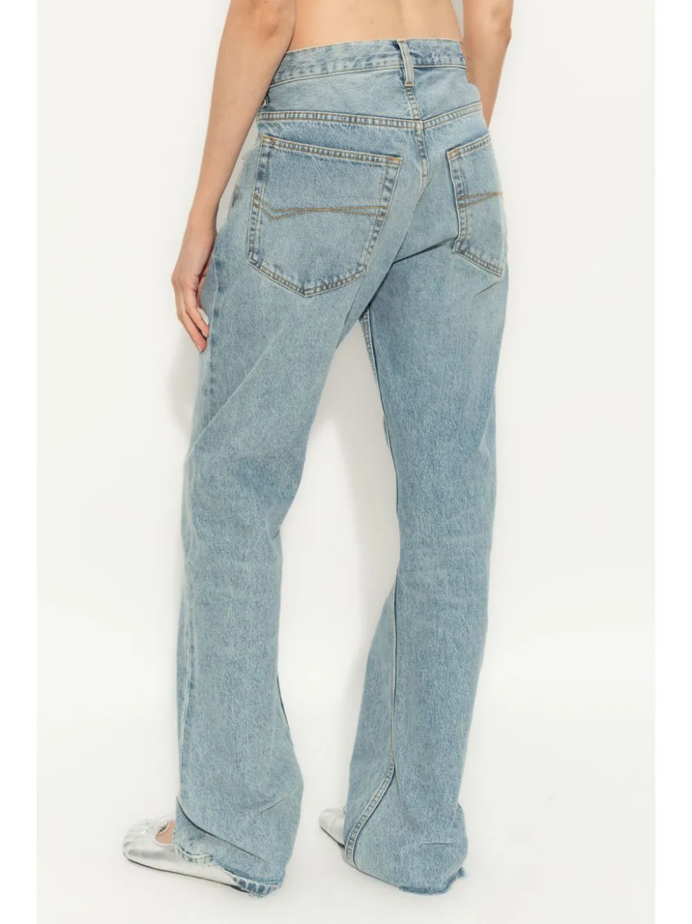 LOW-WAIST DENIM JEANS sold by Lord & Taylor product image thumbnail 3