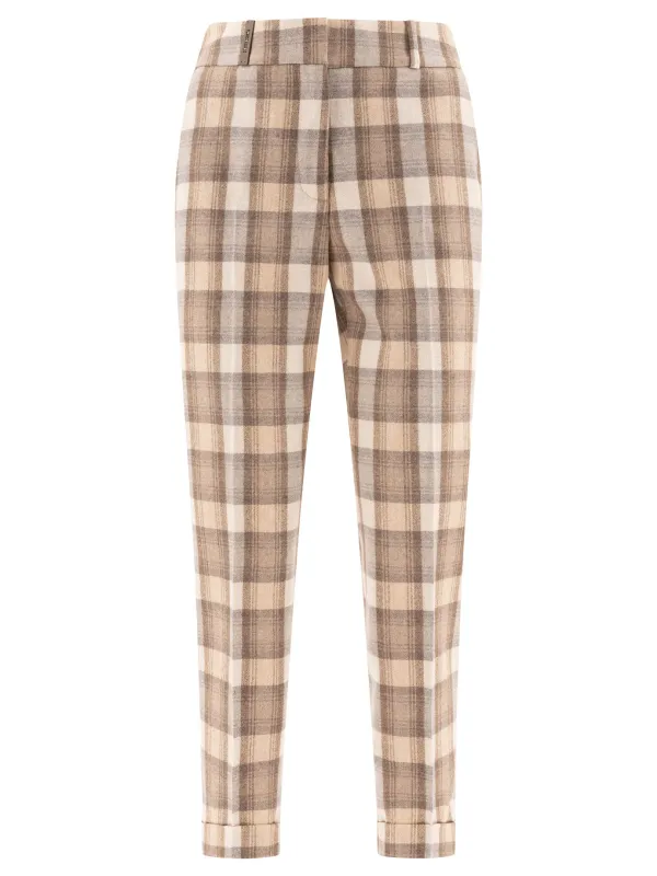 CHECK WOOL TROUSERS sold by Lord & Taylor