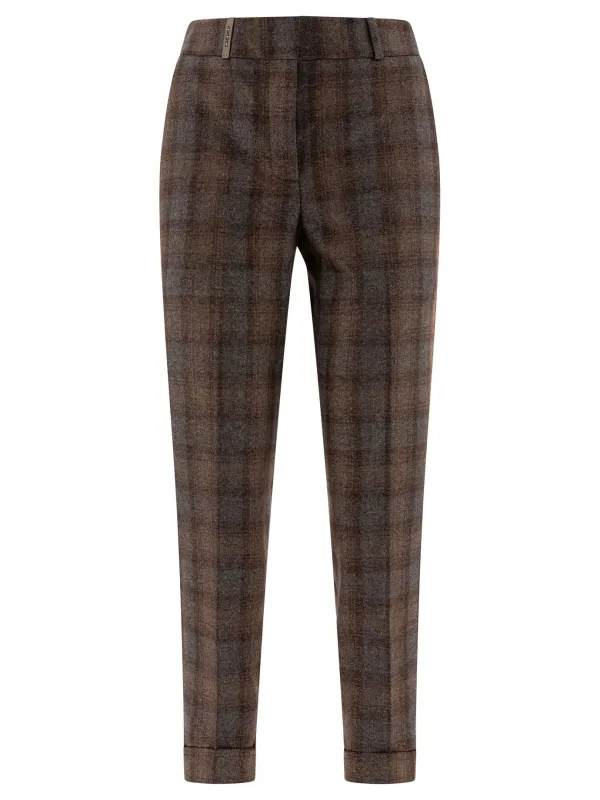 CHECK WOOL TROUSERS sold by Lord & Taylor