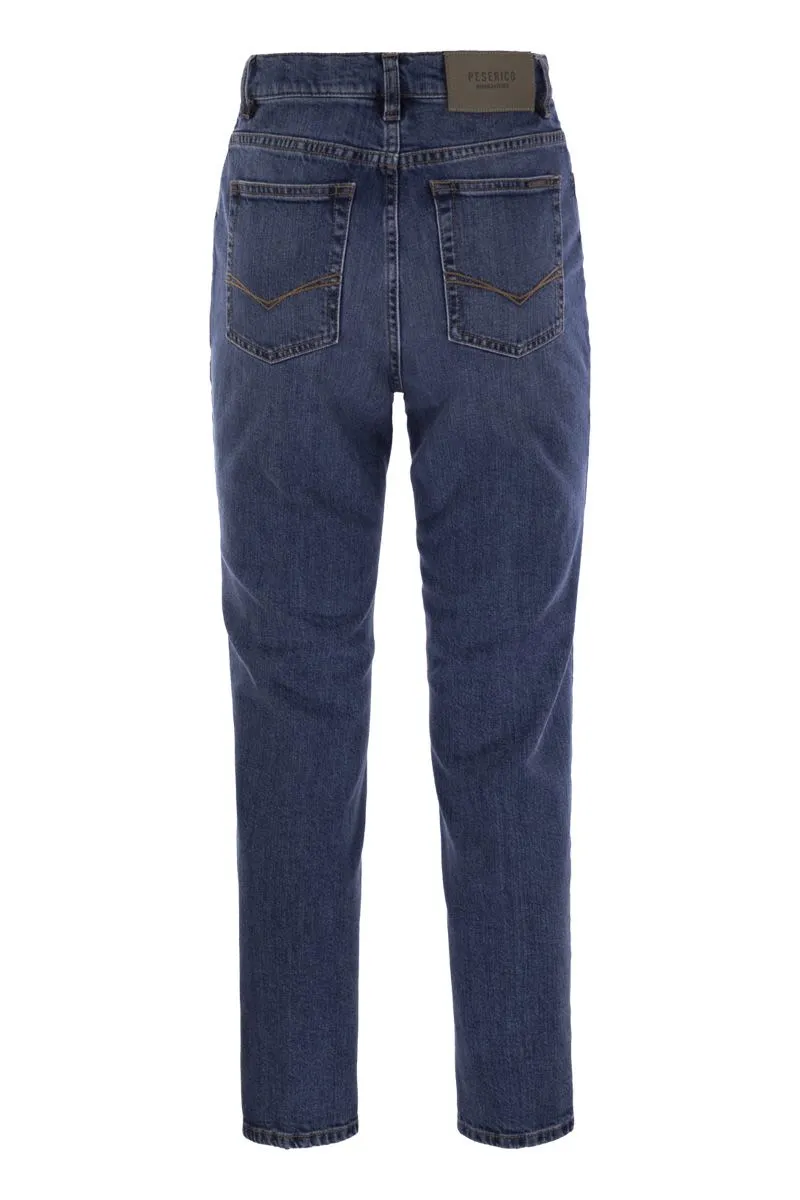 STRETCH COTTON DENIM TROUSERS sold by Lord & Taylor product image thumbnail 2
