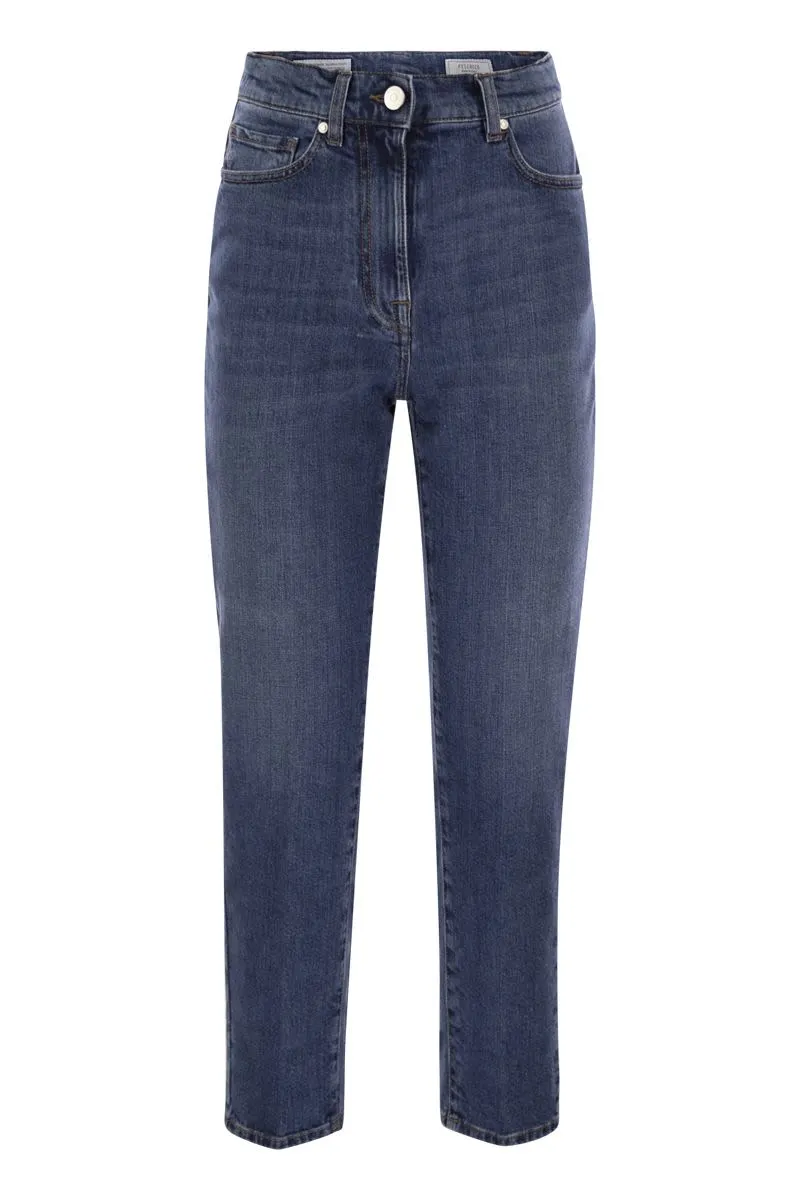 STRETCH COTTON DENIM TROUSERS sold by Lord & Taylor