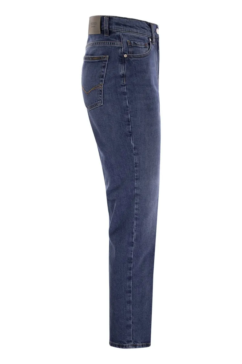 STRETCH COTTON DENIM TROUSERS sold by Lord & Taylor product image thumbnail 3