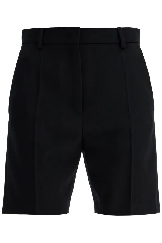 BLACK WOOL BERMUDA SHORTS sold by Lord & Taylor