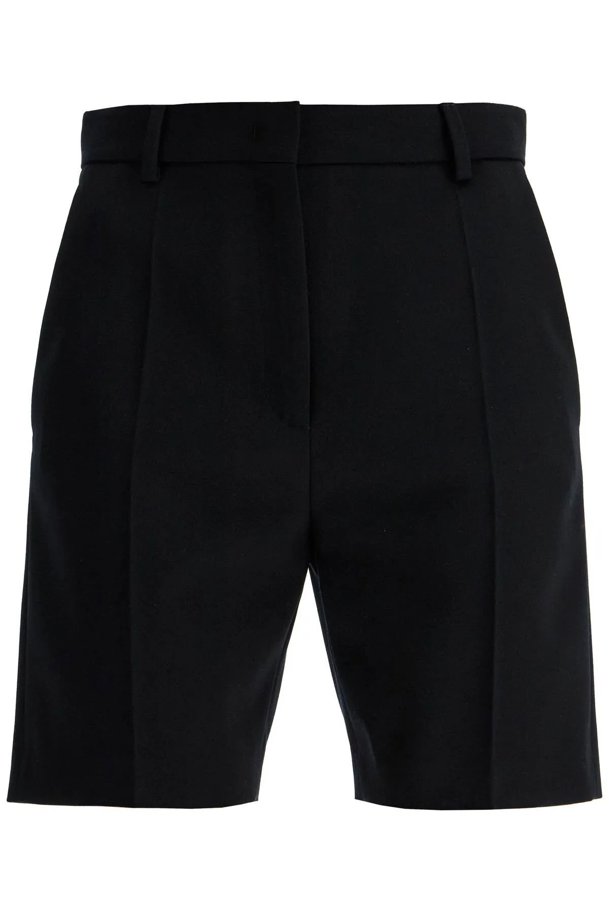 BLACK WOOL BERMUDA SHORTS sold by Lord & Taylor