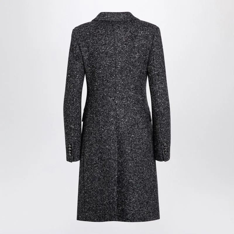 BLACK/WHITE WOOL BLEND SINGLE-BREASTED COAT sold by Lord & Taylor product image thumbnail 2