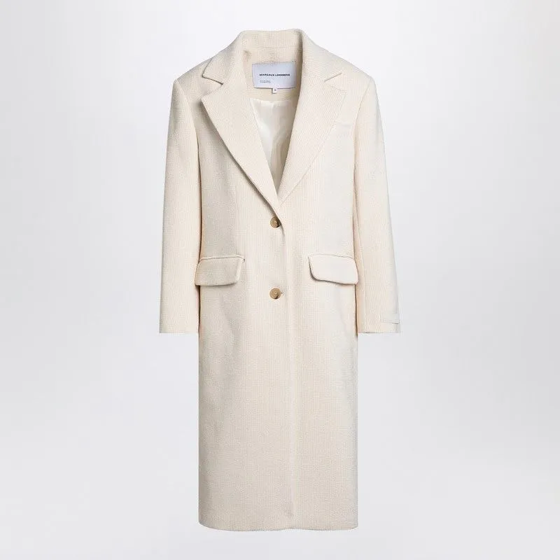 WHITE SINGLE-BREASTED COAT sold by Lord & Taylor