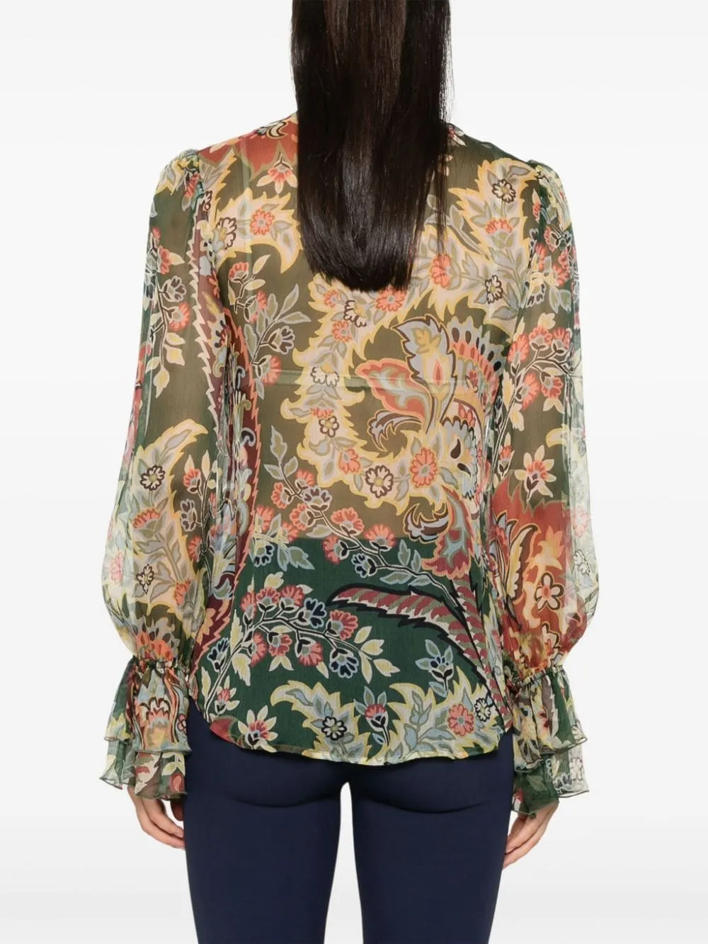 PRINTED SILK SHIRT sold by Lord & Taylor product image thumbnail 5