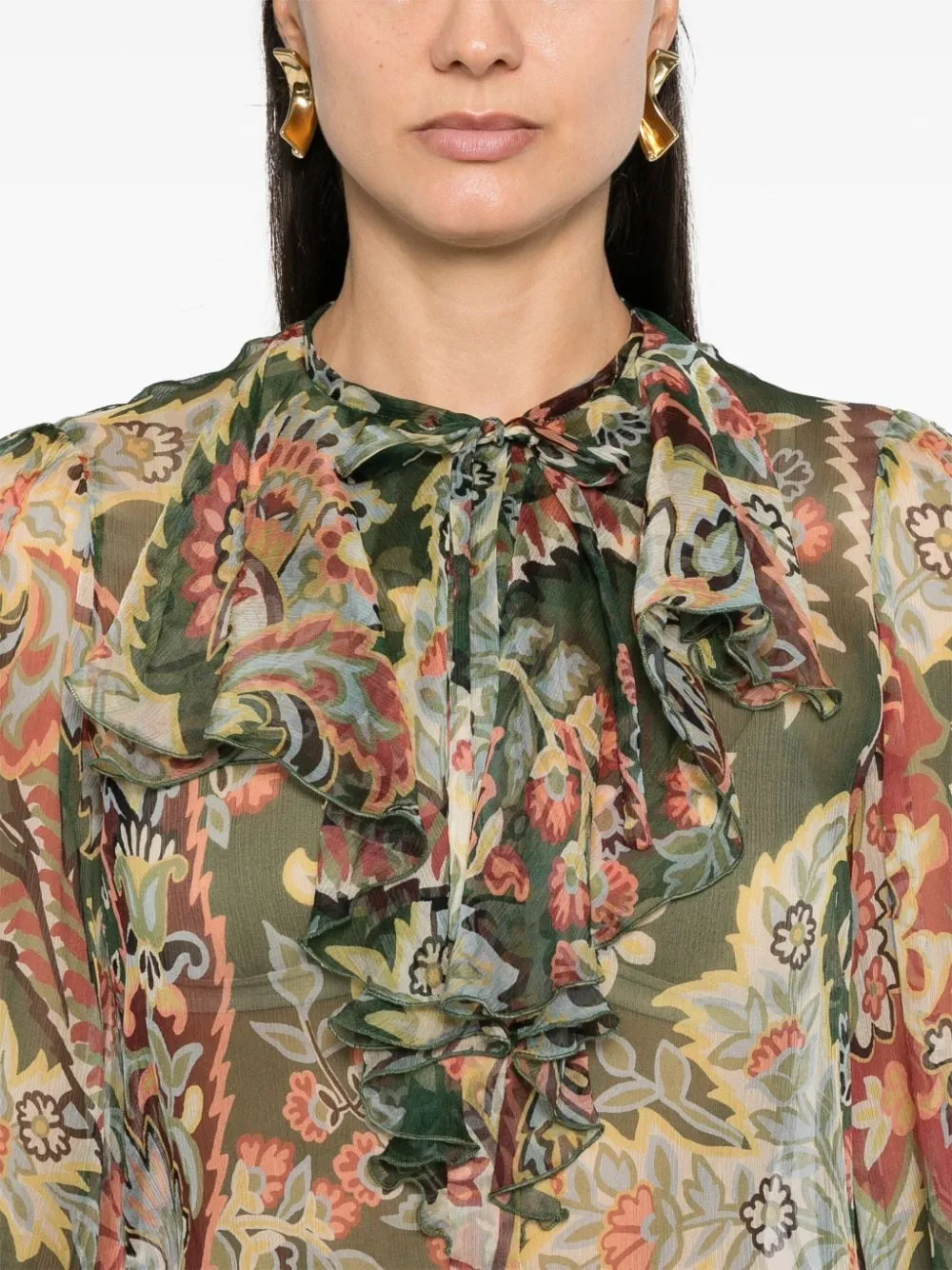 PRINTED SILK SHIRT sold by Lord & Taylor product image thumbnail 2