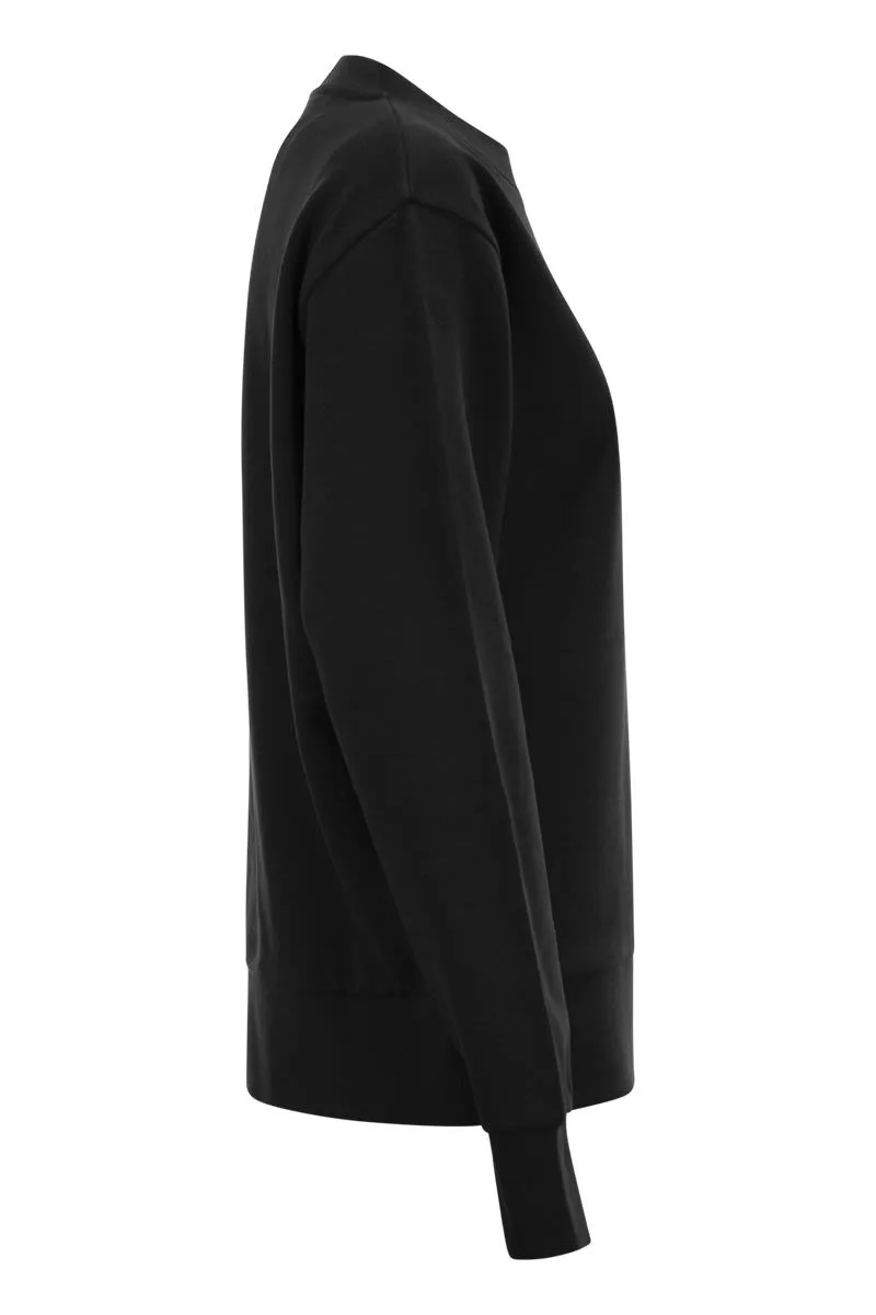 LOGO SWEATSHIRT WITH CRYSTALS sold by Lord & Taylor product image thumbnail 3