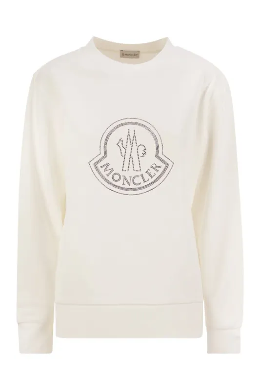 LOGO SWEATSHIRT WITH CRYSTALS sold by Lord & Taylor