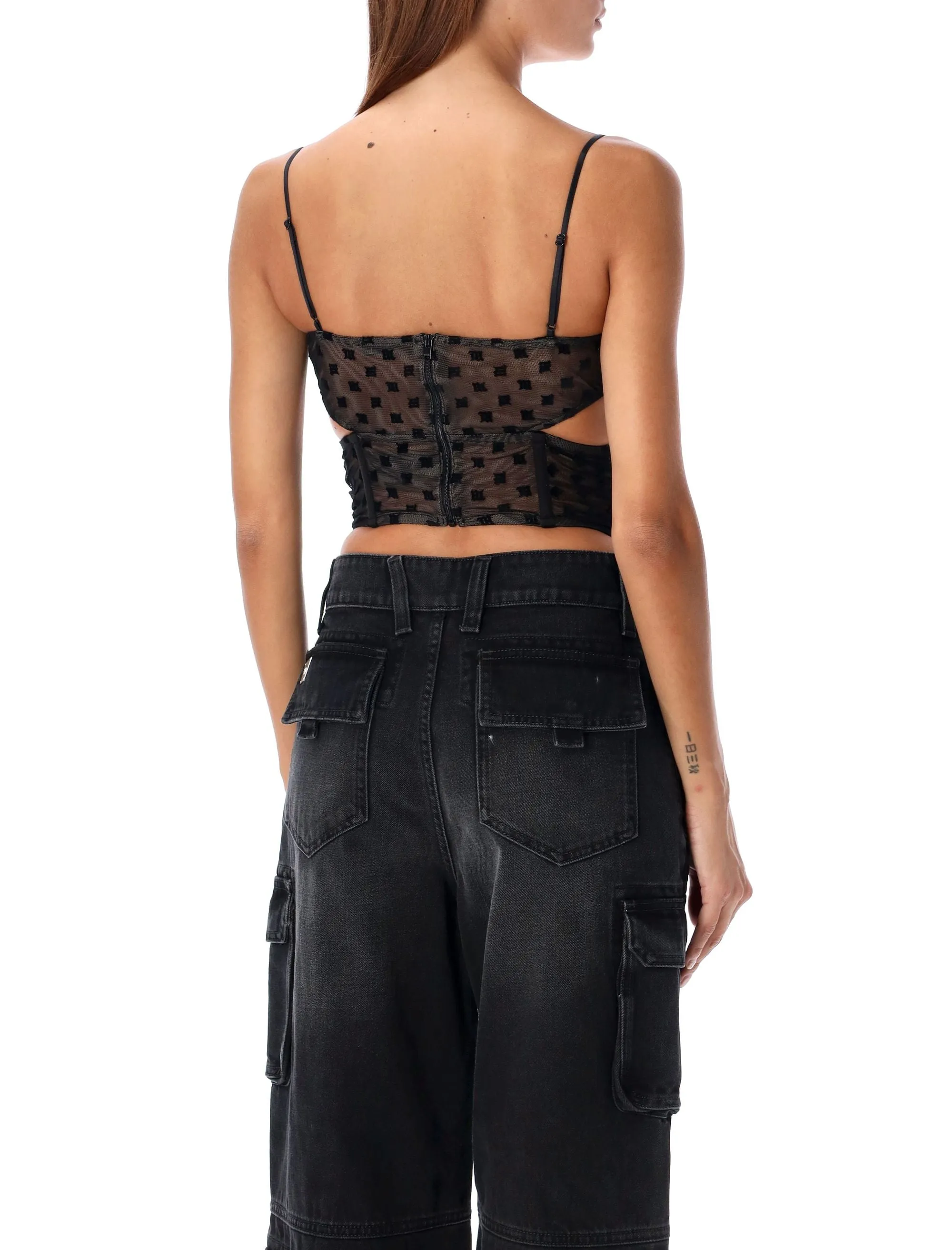 MESH MONOGRAM CORSET sold by Lord & Taylor product image thumbnail 2
