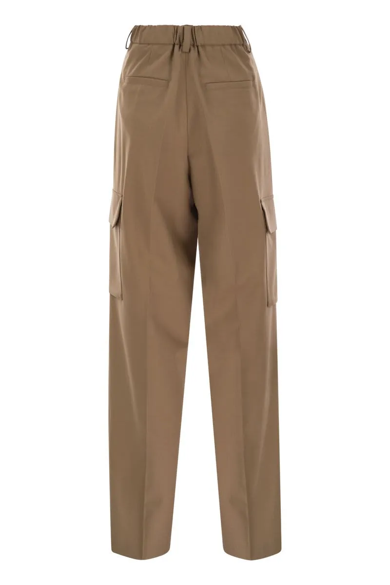 SOFT WOOL CARGO PANTS sold by Lord & Taylor product image thumbnail 2