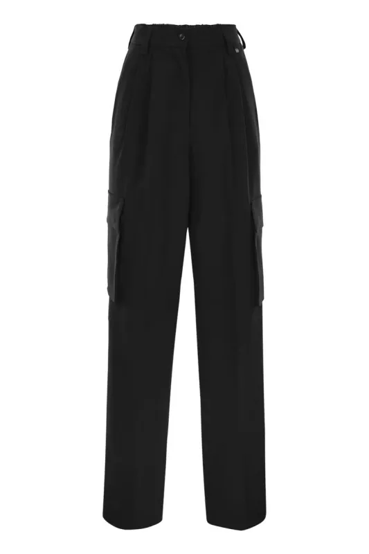 SOFT WOOL CARGO PANTS sold by Lord & Taylor
