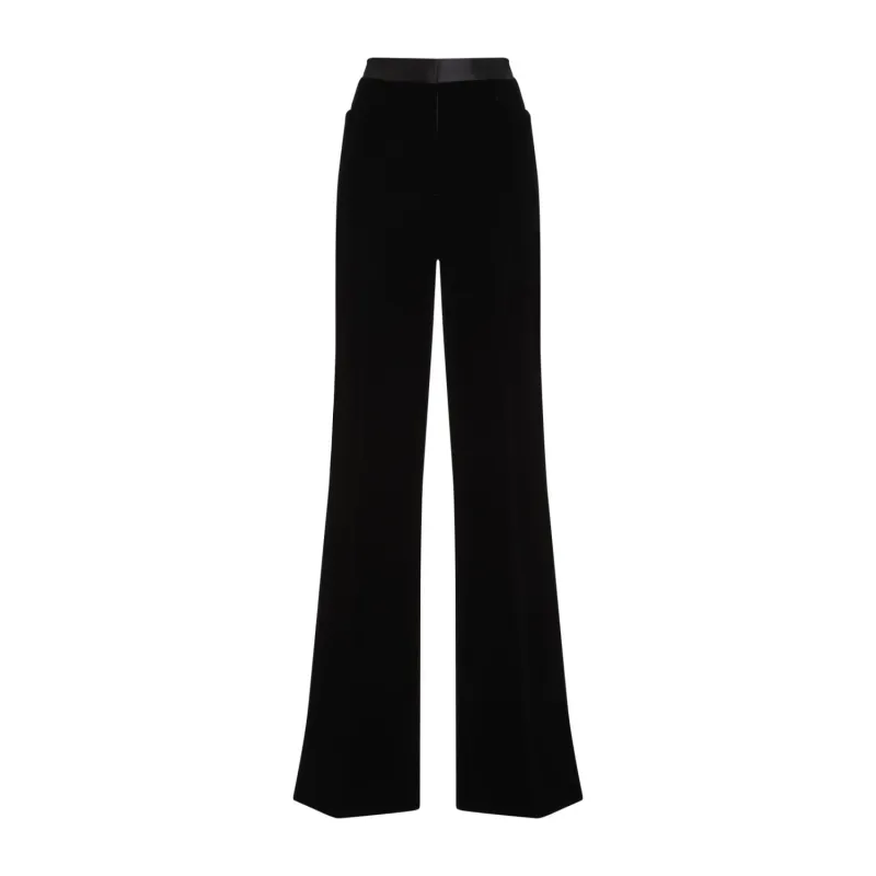 VISCOSE VELVET BOOT CUT PANTS sold by Lord & Taylor
