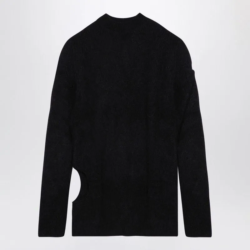 BLACK ALPACA-BLEND JUMPER sold by Lord & Taylor