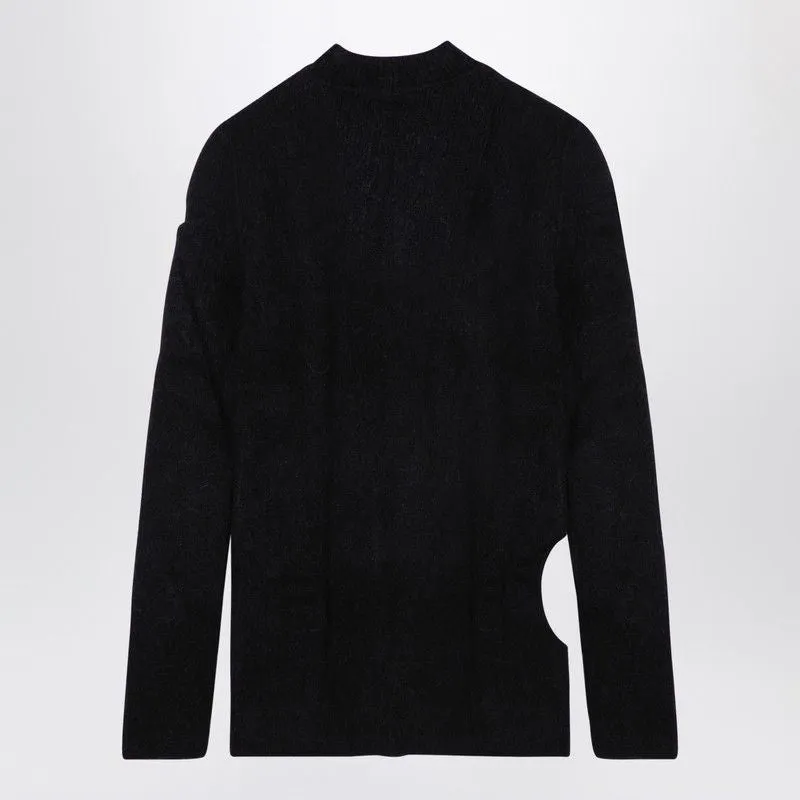 BLACK ALPACA-BLEND JUMPER sold by Lord & Taylor product image thumbnail 2