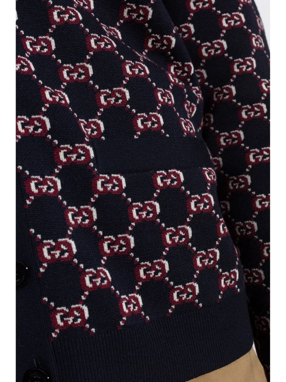 GG SHADOW WOOL CARDIGAN sold by Lord & Taylor product image thumbnail 3