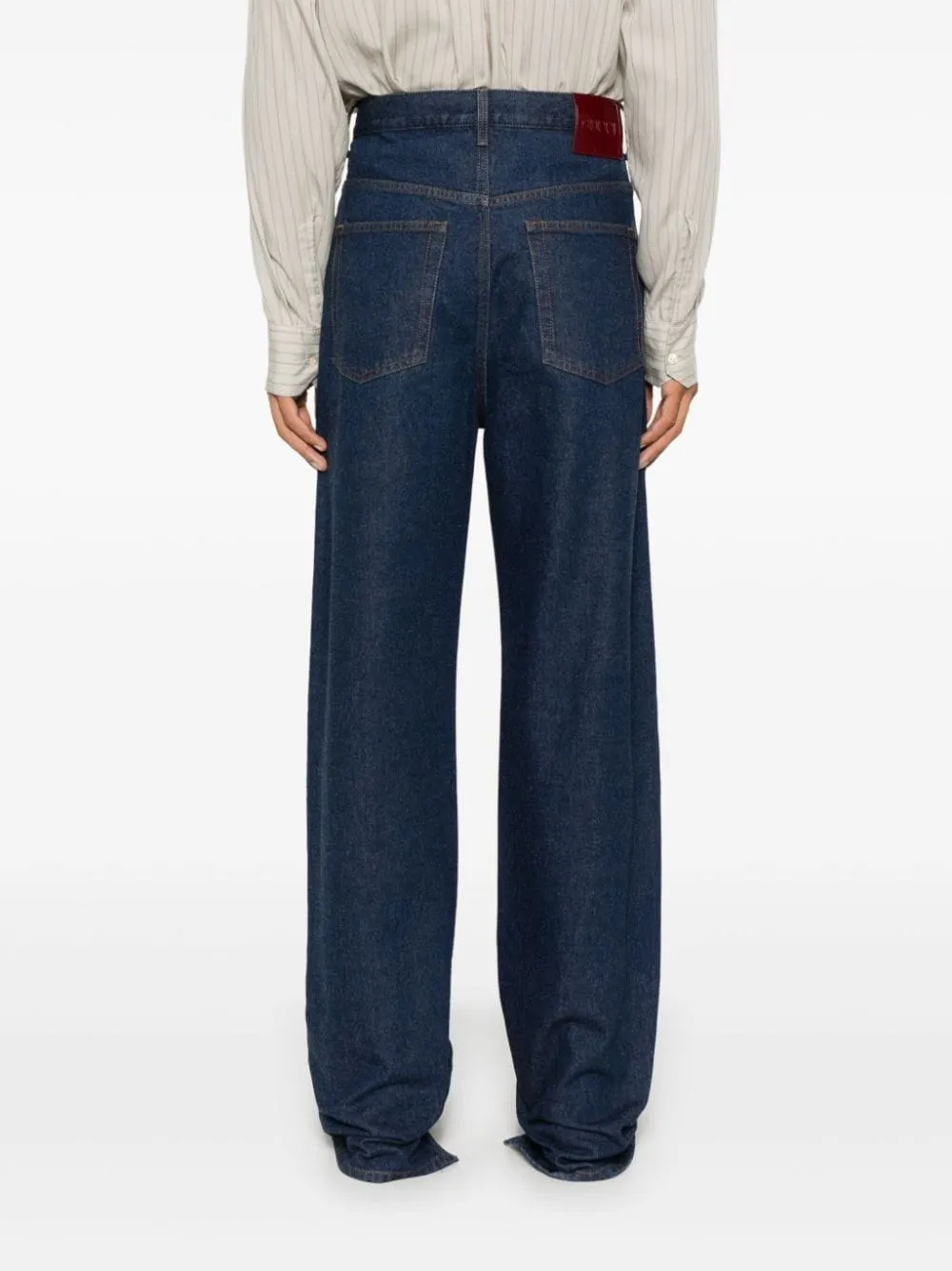 WIDE-LEG DENIM COTTON JEANS sold by Lord & Taylor product image thumbnail 3