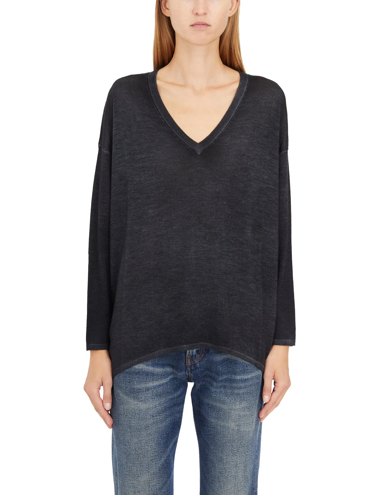 MAGLIA SCOLLO A V IN CASHMERE E SETA sold by Lord & Taylor