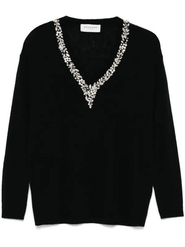 CRYSTAL EMBELLISHED SWEATER sold by Lord & Taylor