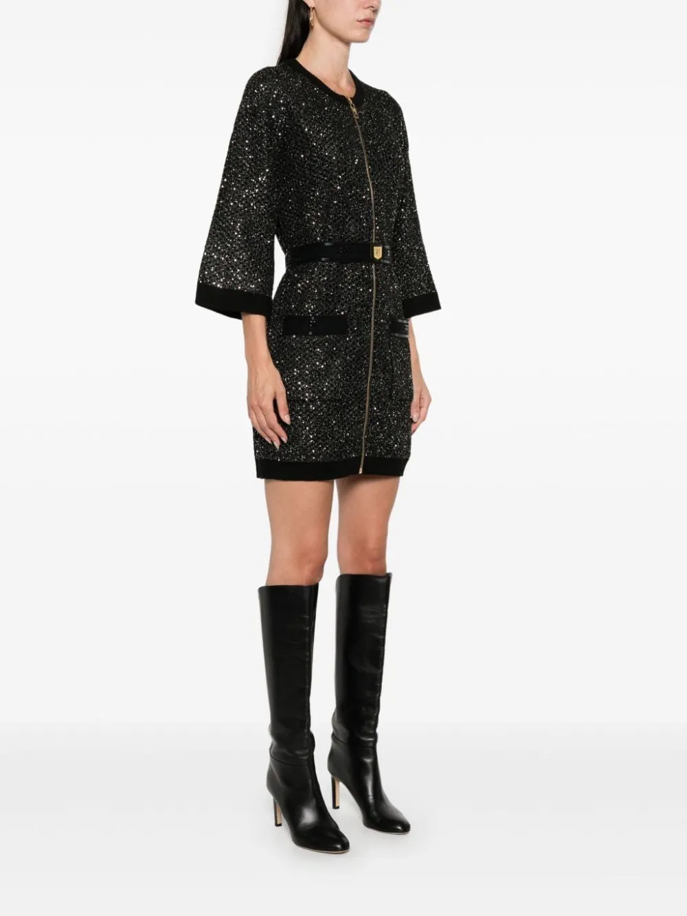 SEQUIN EMBELLISHED MINI DRESS sold by Lord & Taylor product image thumbnail 3