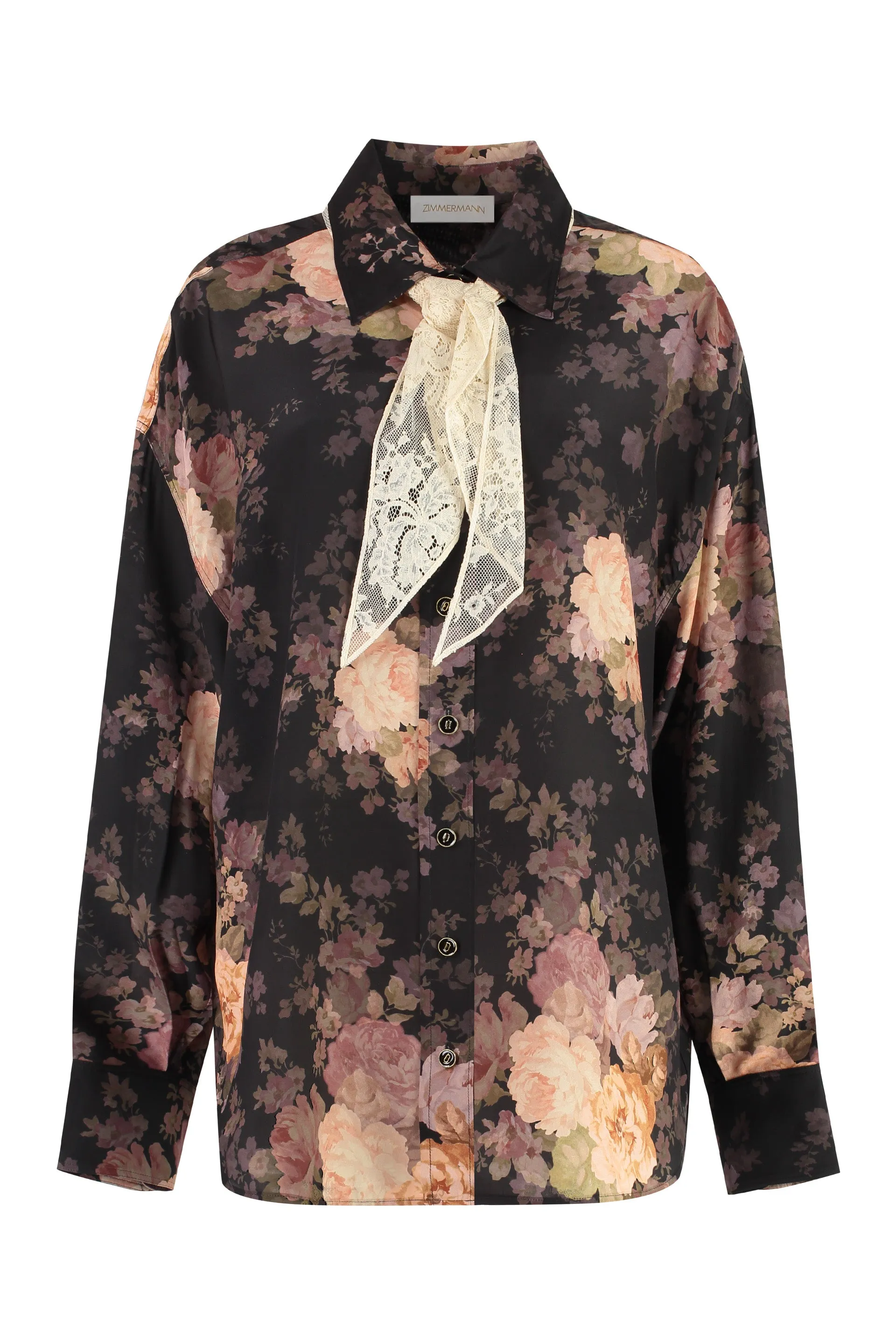 ILLUSTRATION PRINTED SILK SHIRT sold by Lord & Taylor