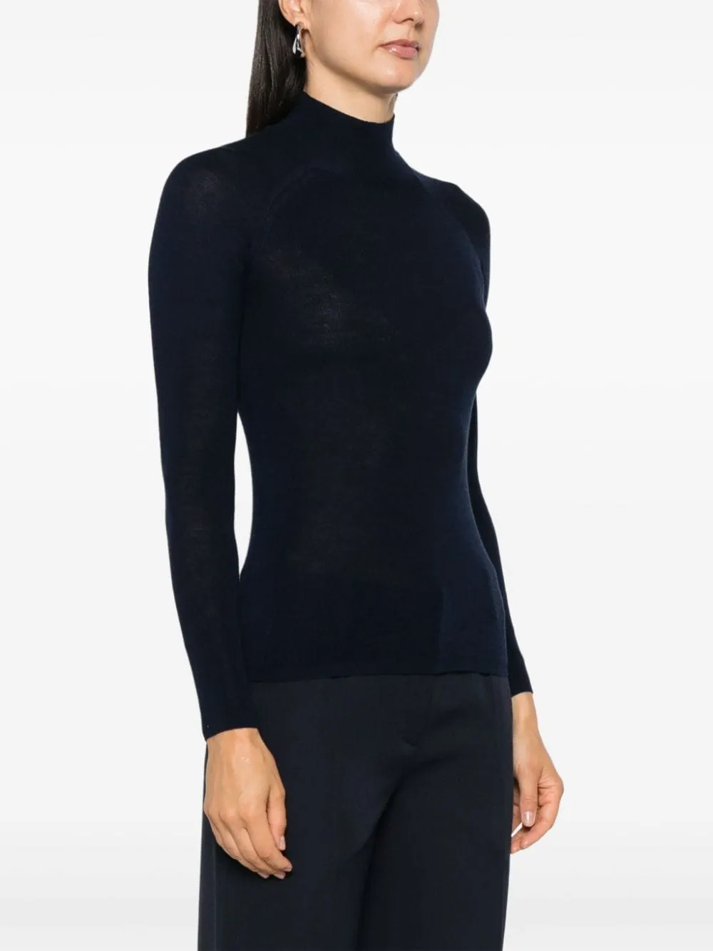 WOOL AND SILK BLEND HIGH-NECK SWEATER sold by Lord & Taylor product image thumbnail 2