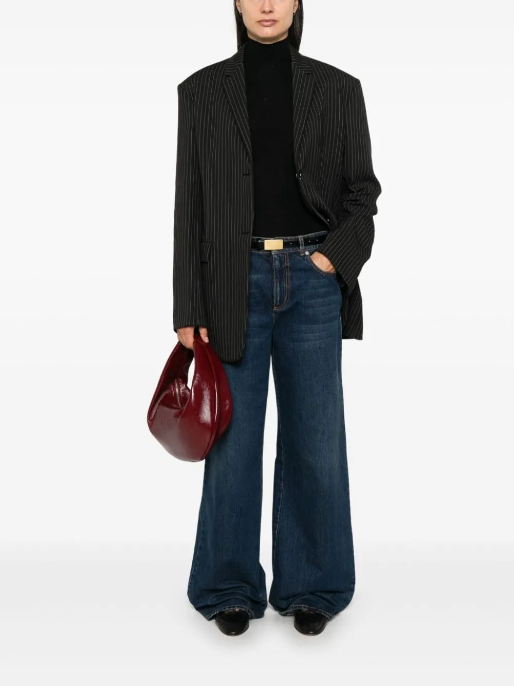 WOOL AND SILK BLEND HIGH-NECK SWEATER sold by Lord & Taylor product image thumbnail 5