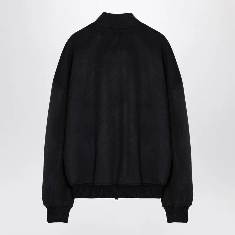 BLACK WOOL BOMBER JACKET sold by Lord & Taylor product image thumbnail 2