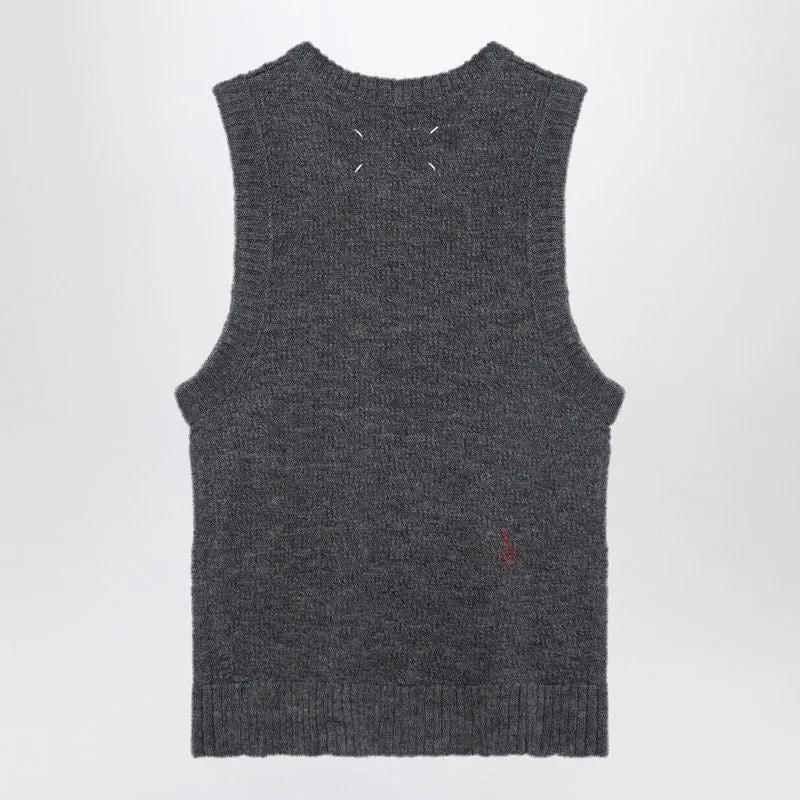 GREY KNITTED SLEEVELESS TOP sold by Lord & Taylor product image thumbnail 2
