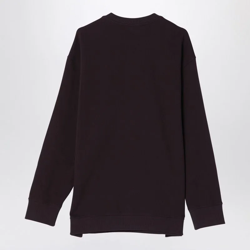 AUBERGINE COTTON CREWNECK SWEATSHIRT sold by Lord & Taylor product image thumbnail 2