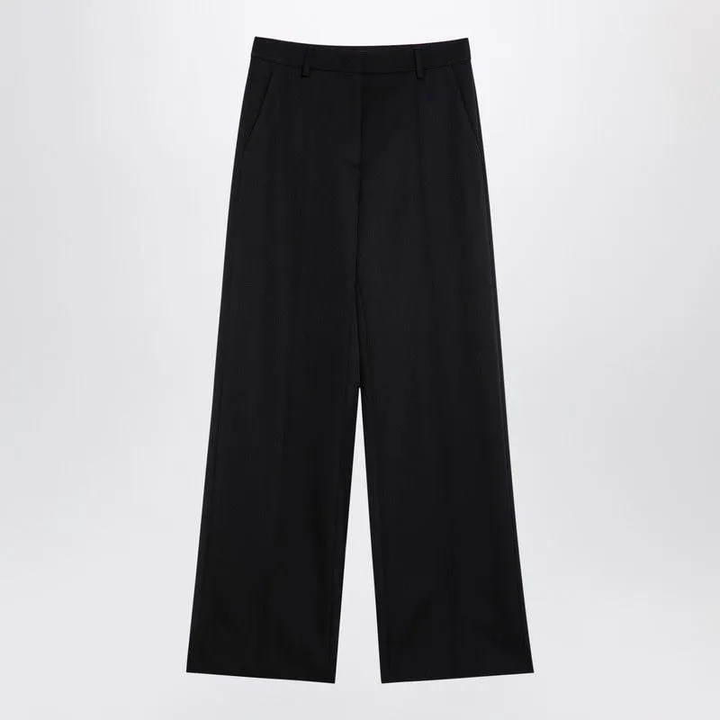 BLACK WOOL WIDE TROUSERS sold by Lord & Taylor