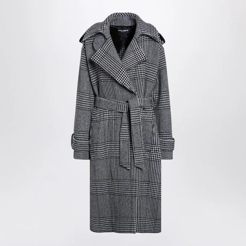 HOUNDSTOOTH WOOL CHECKED COAT sold by Lord & Taylor