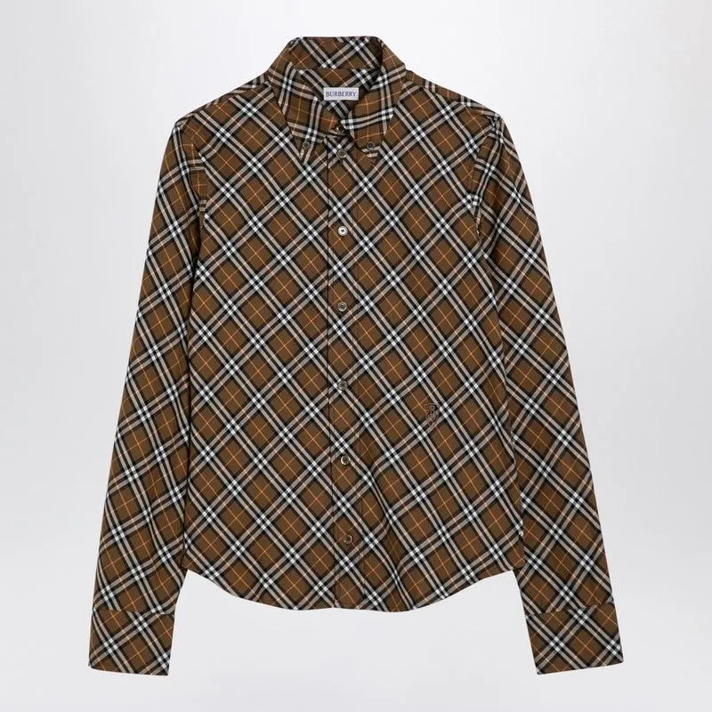 OXID-COLOURED CHECK COTTON SHIRT sold by Lord & Taylor