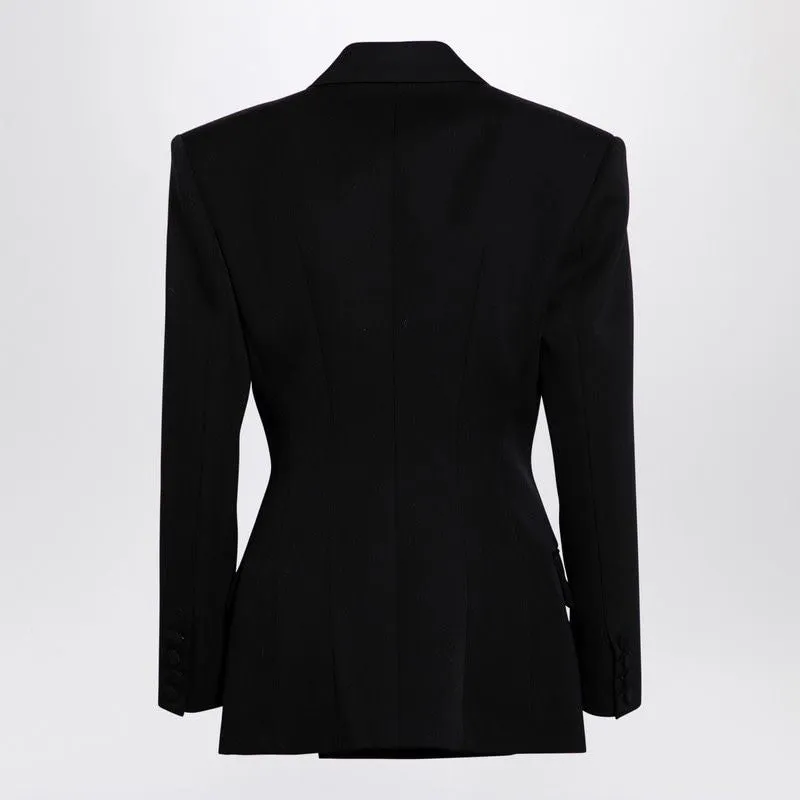 BLACK WOOL DOUBLE-BREASTED JACKET sold by Lord & Taylor product image thumbnail 2