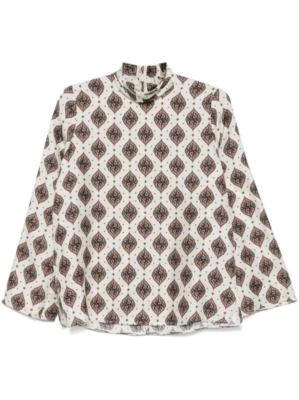 SILK SATIN WEAVE FLORAL PRINT JERSEY sold by Lord & Taylor