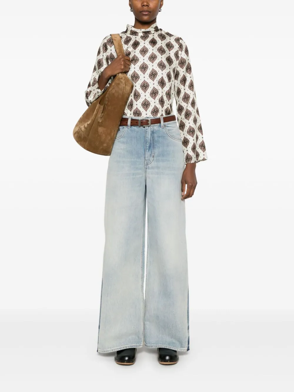 SILK SATIN WEAVE FLORAL PRINT JERSEY sold by Lord & Taylor product image thumbnail 3