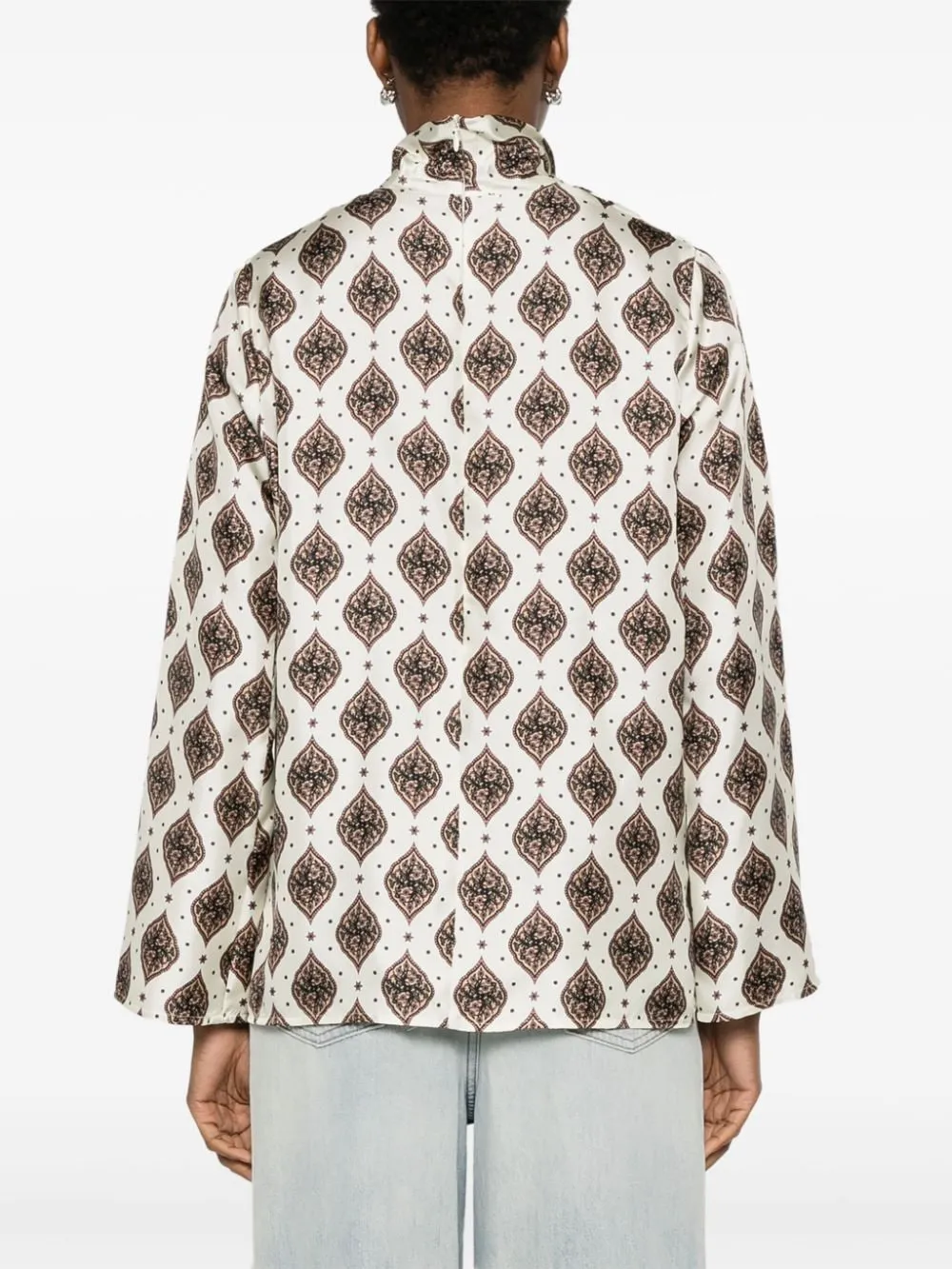 SILK SATIN WEAVE FLORAL PRINT JERSEY sold by Lord & Taylor product image thumbnail 4