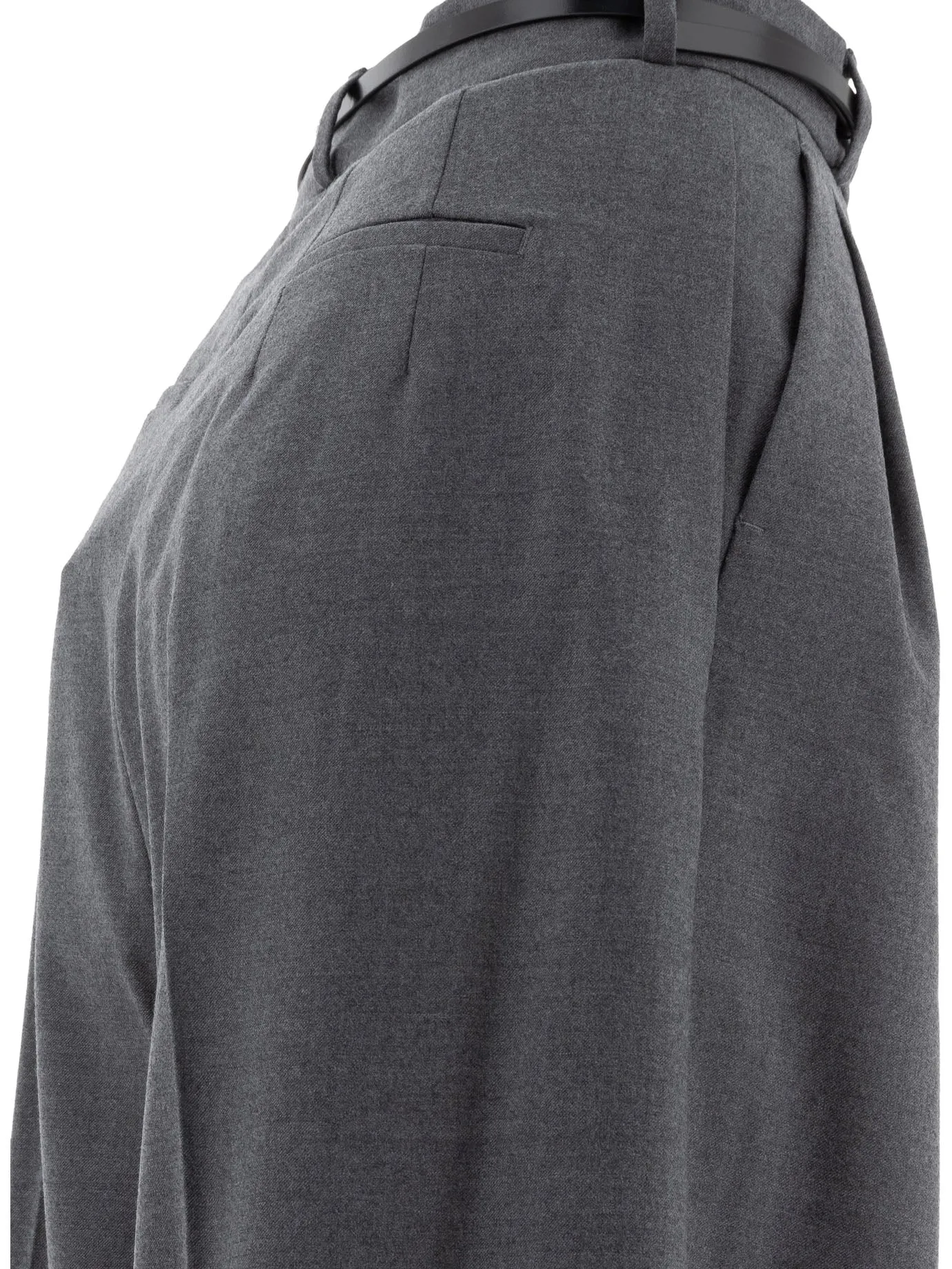 OVERSIZED STRETCH WOOL TROUSERS sold by Lord & Taylor product image thumbnail 4